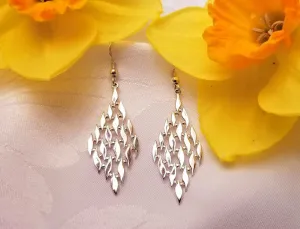 Silver Flame Earrings