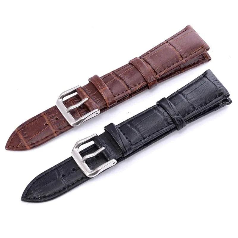 Snakeskin Leather Watch Straps Compatible with the Ticwatch E & C2