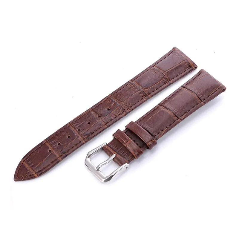 Snakeskin Leather Watch Straps Compatible with the Ticwatch E & C2