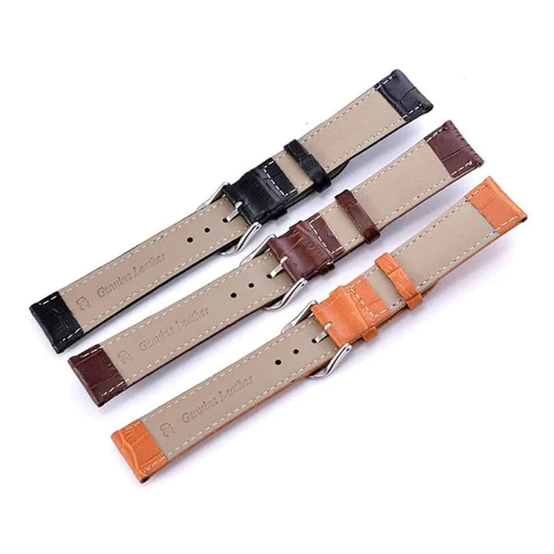 Snakeskin Leather Watch Straps Compatible with the Ticwatch E & C2