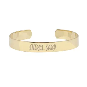 Solid Personalized Cuff Bangle