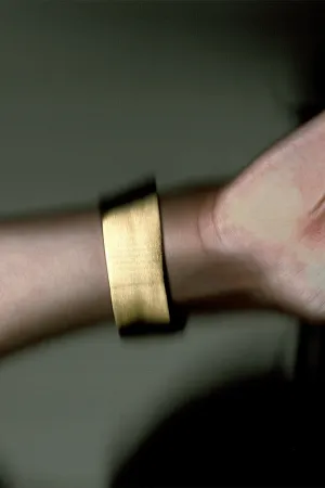 Something of Vast Importance is Being Communicated Just Out of Earshot - Gold Plated Cuff