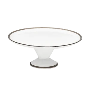 Symphonie Platinum Footed Cake Platter