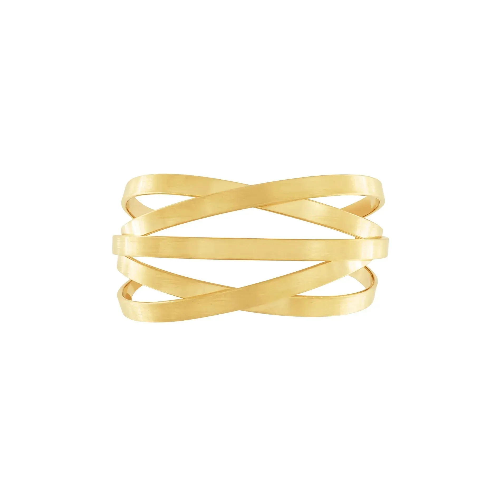 Tara Multi Strand Cuff Bracelet Gold Plating