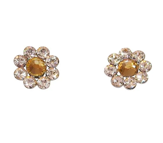 Tarina Tarantino Classic Flower Post Earrings (Bellini)