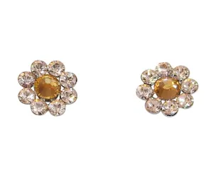 Tarina Tarantino Classic Flower Post Earrings (Bellini)