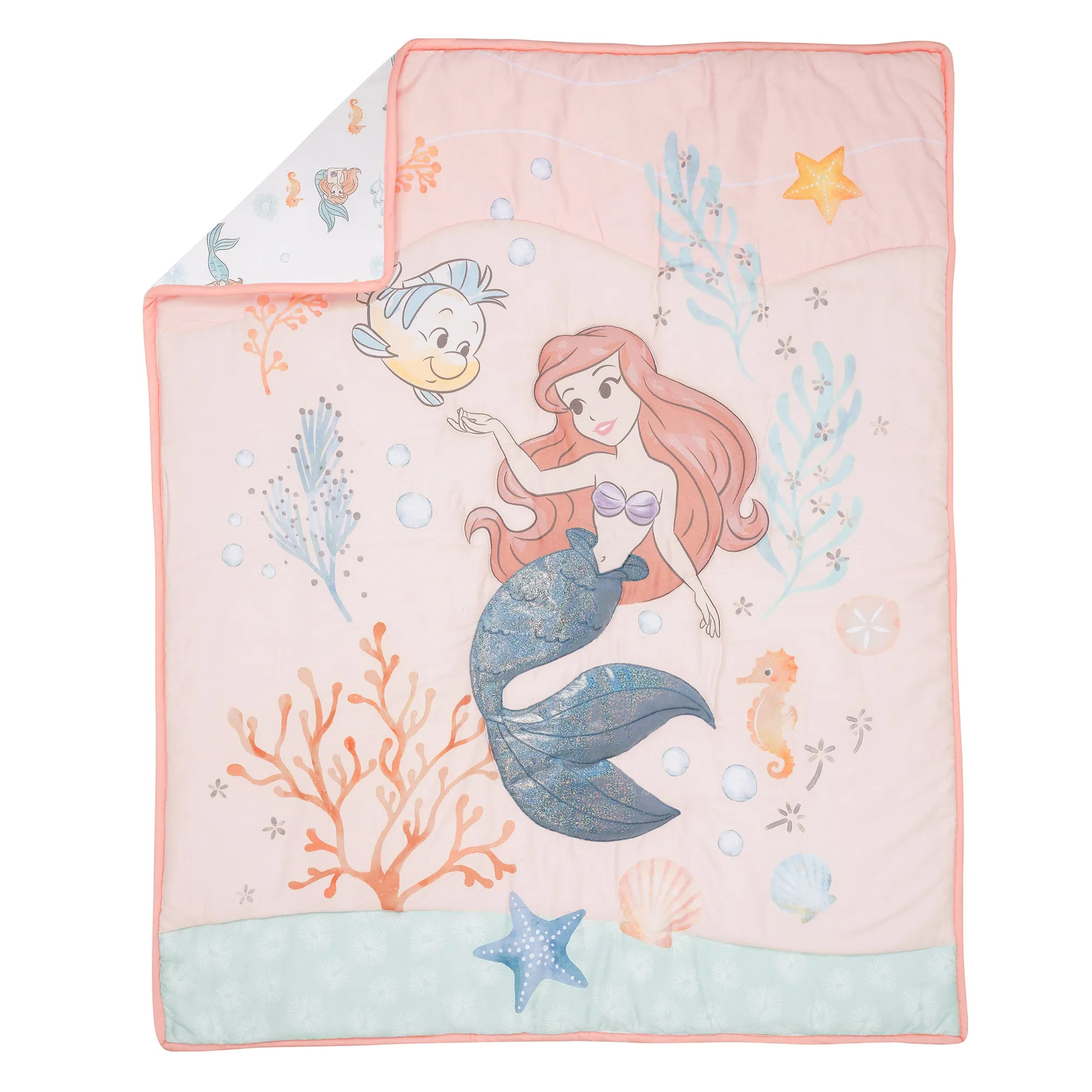 The Little Mermaid 3-Piece Crib Bedding Set