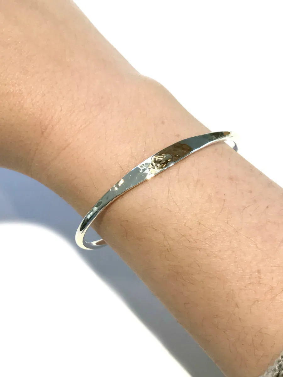 Thick Hammered Cuff Bracelet