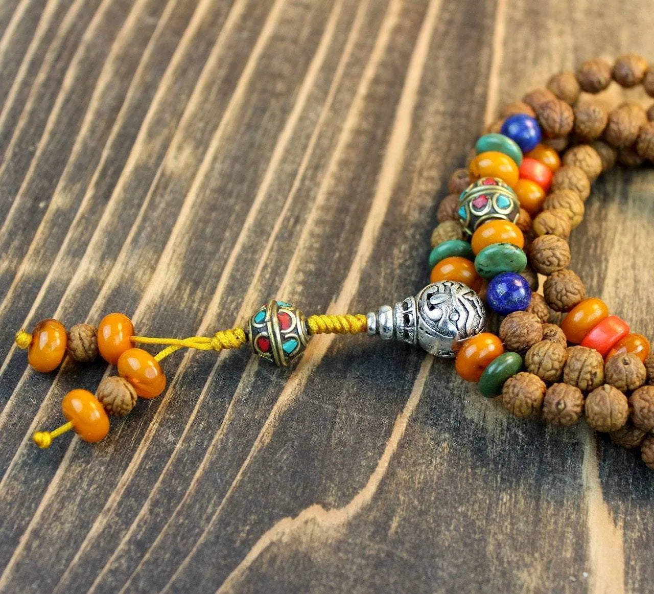 Tibetan Style Raktu Seed Mala