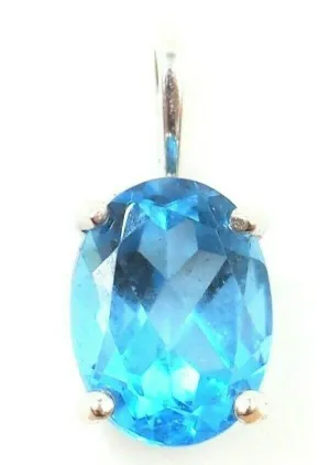 Topaz 9ct White Gold Pendant