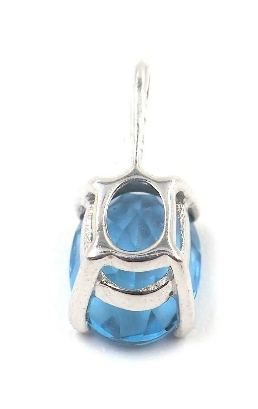 Topaz 9ct White Gold Pendant