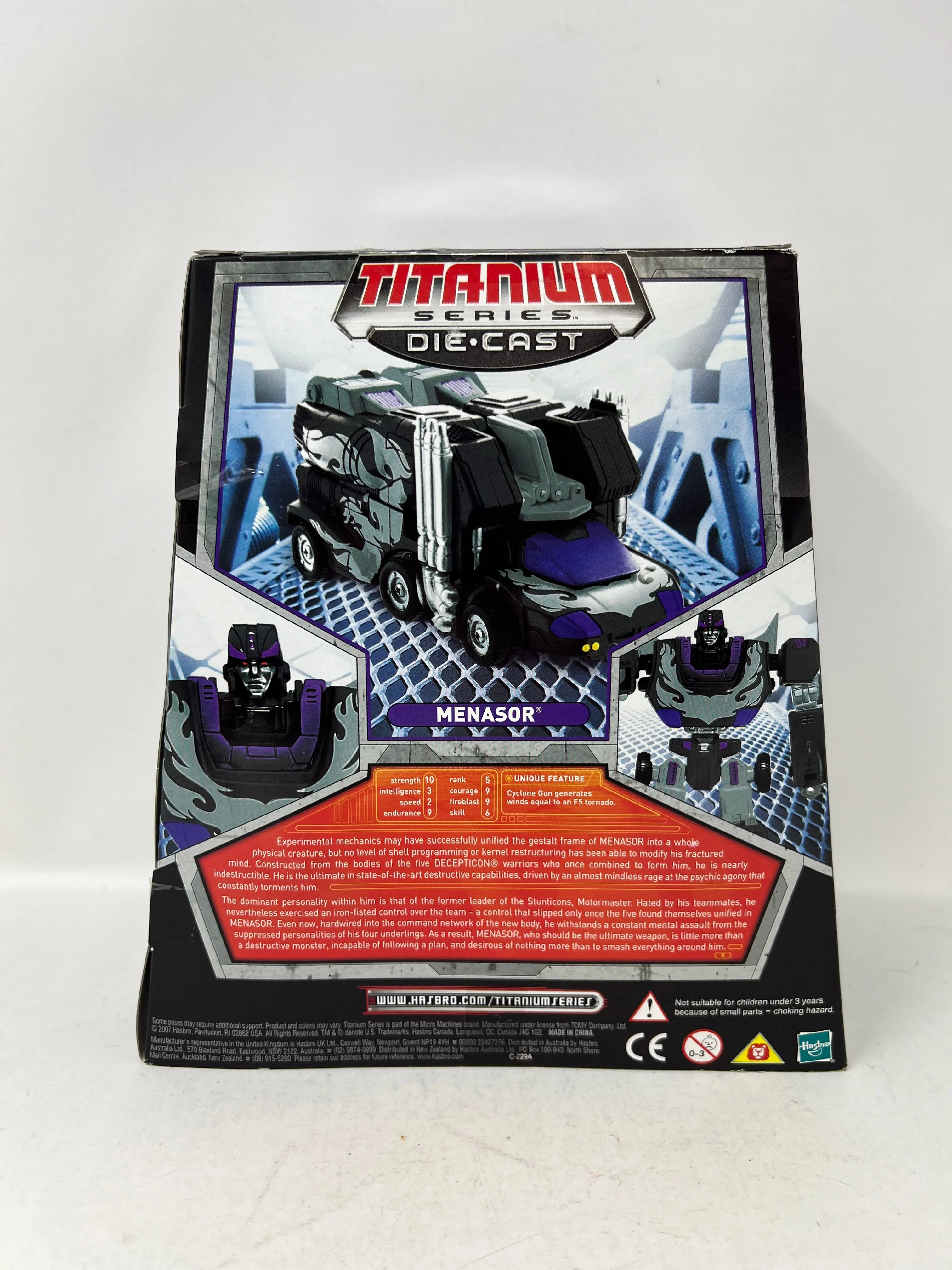 Transformers Generation I Titanium Series: Menasor