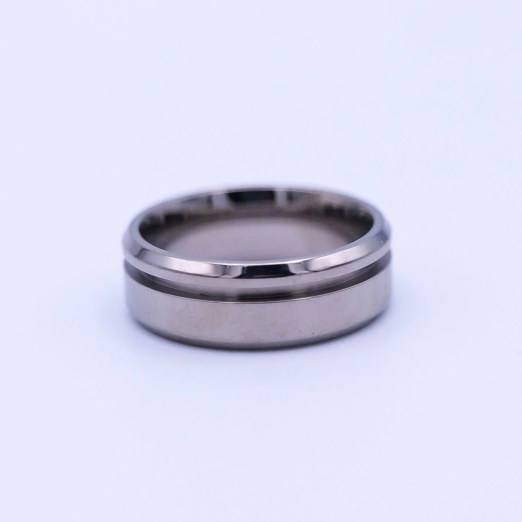 Tungsten Ring Blank Offset Channel