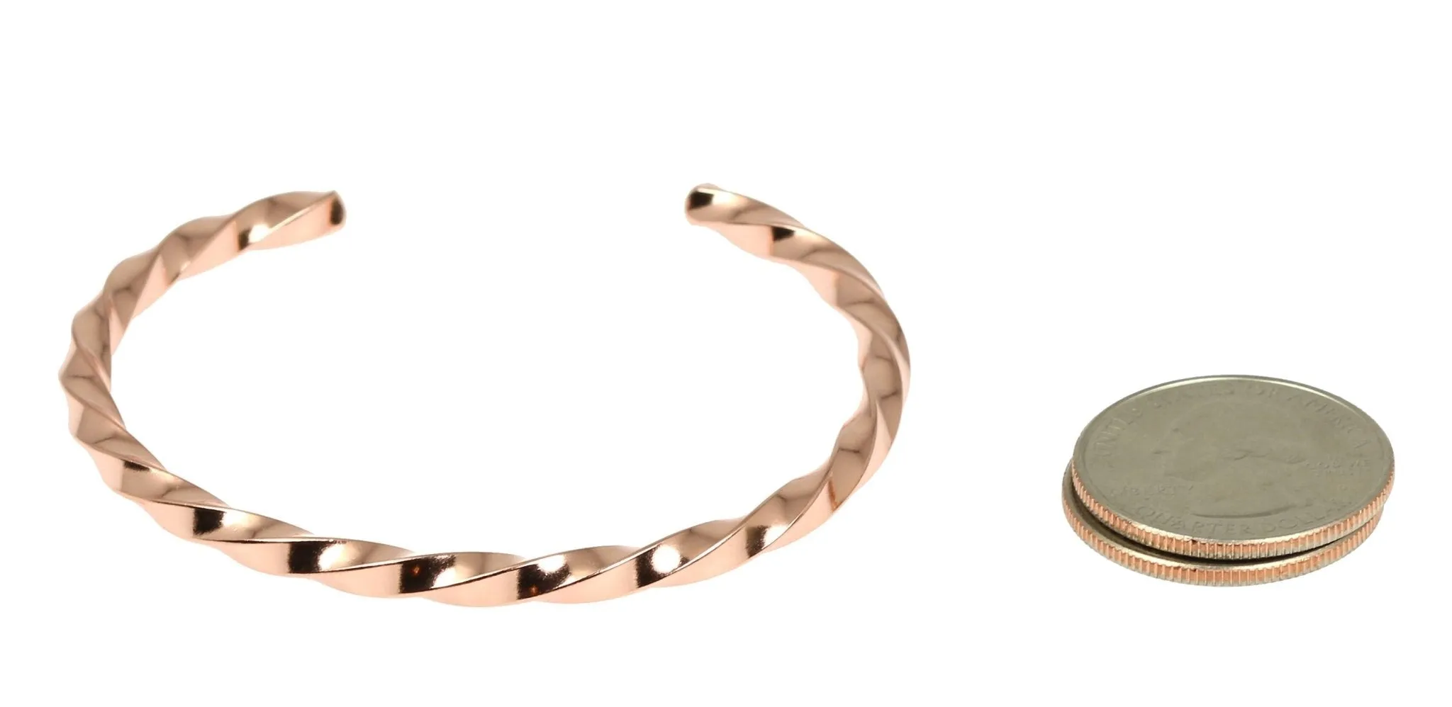 Twisted Copper Cuff Bracelet - Solid Copper Cuff