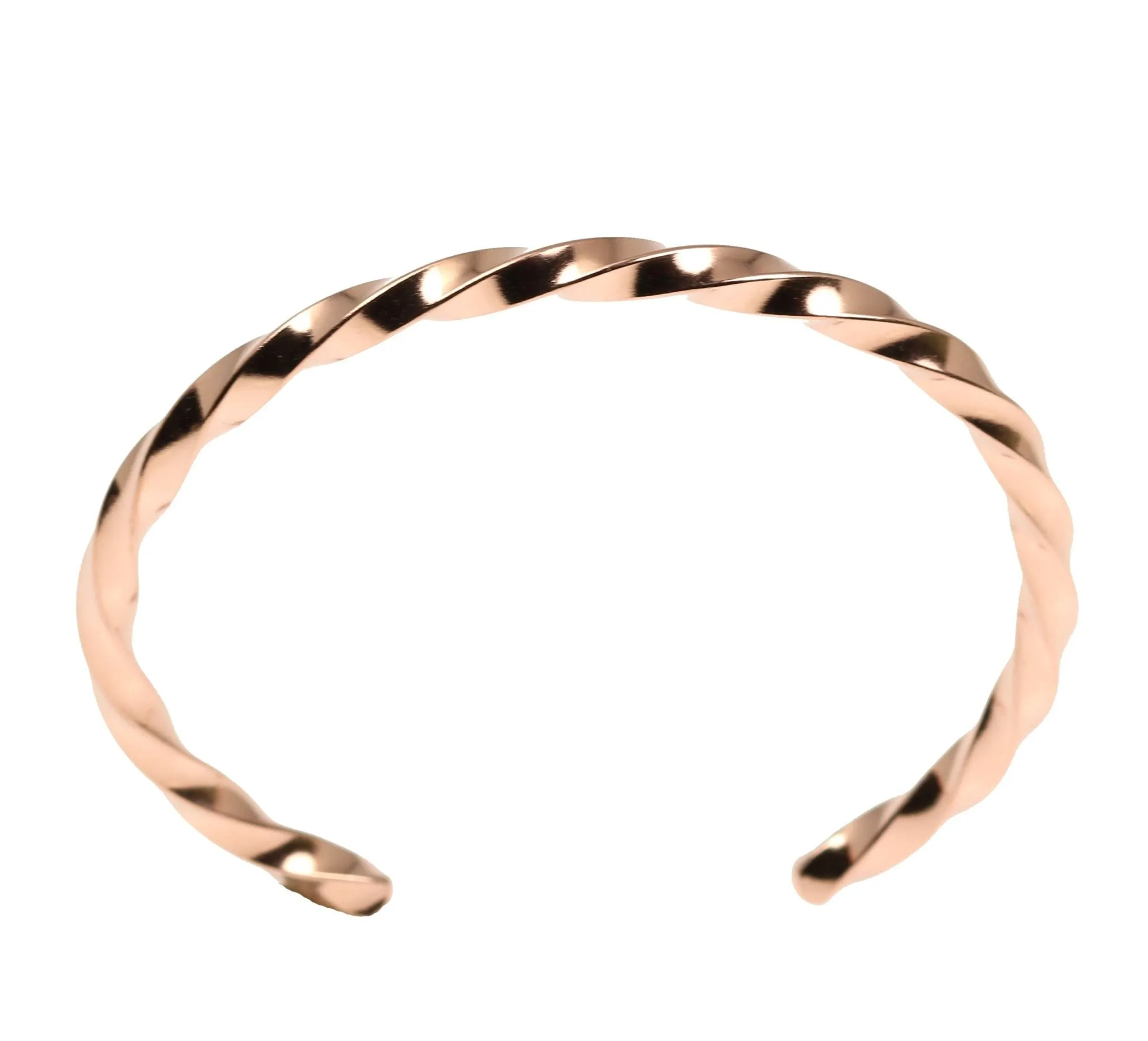 Twisted Copper Cuff Bracelet - Solid Copper Cuff