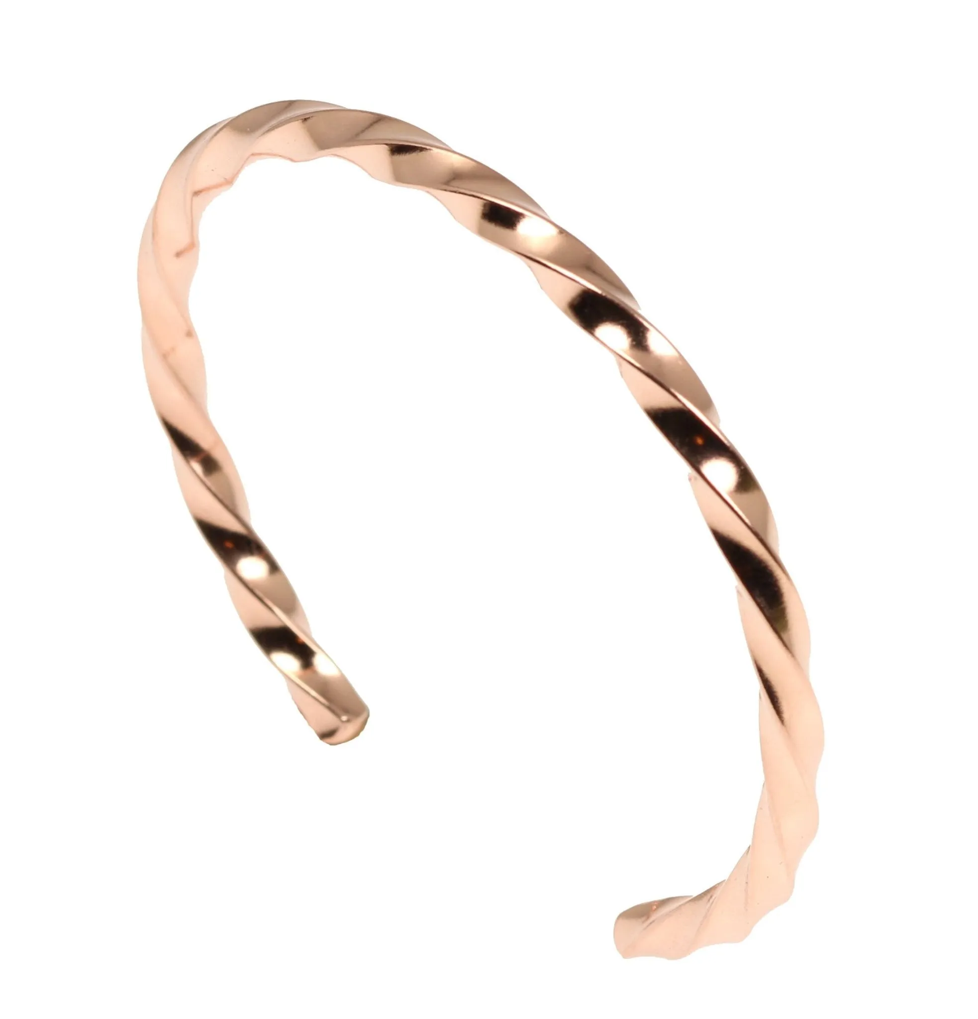 Twisted Copper Cuff Bracelet - Solid Copper Cuff