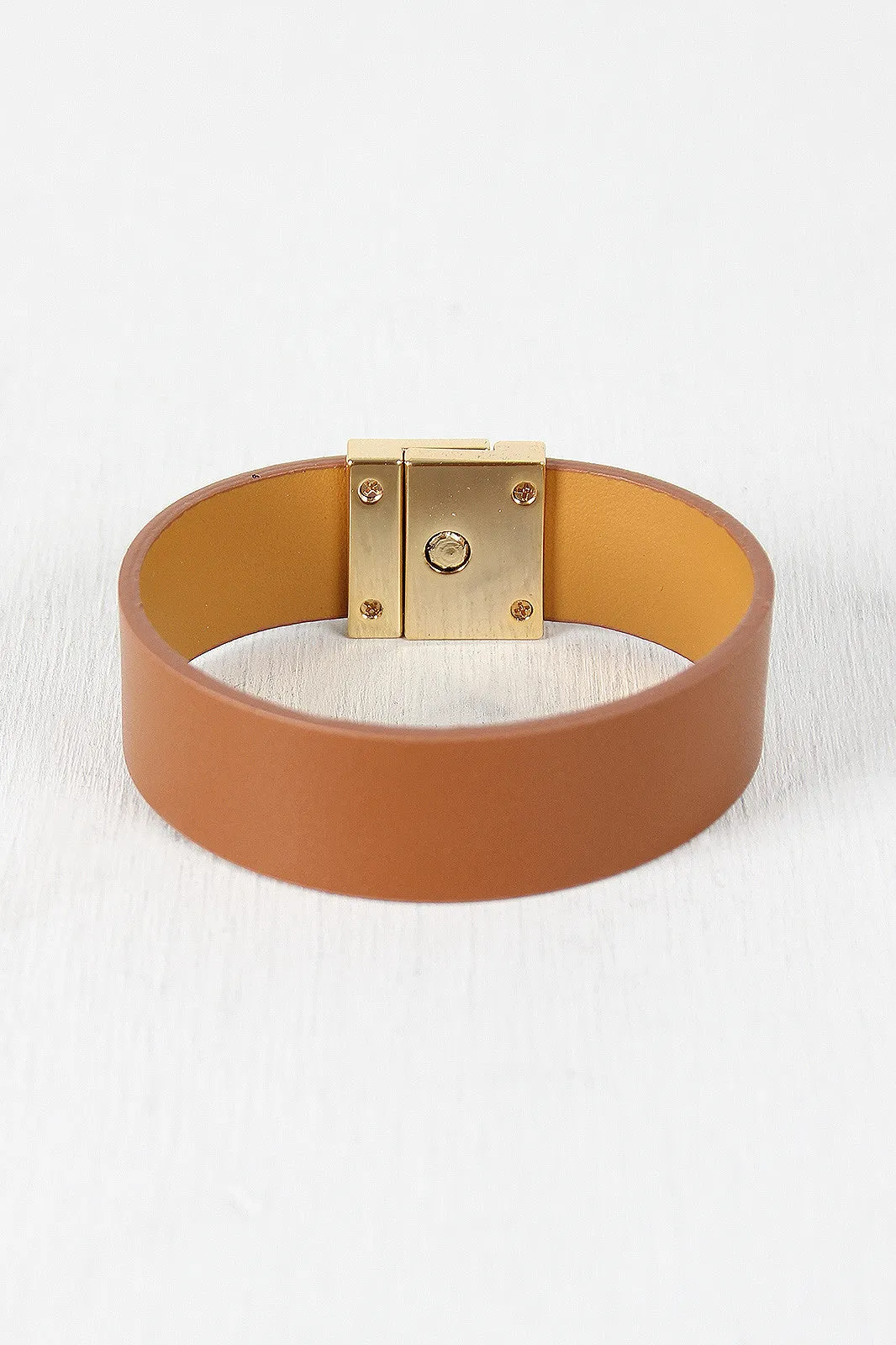 Vegan Leather Buckle Cuff