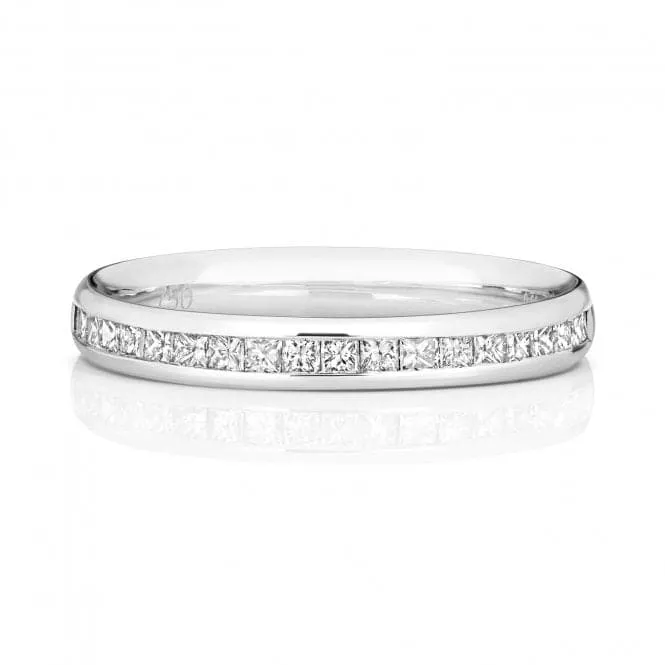 Wedding Band Platinum Diamond Pcut Eternity Ring WP235/I