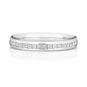 Wedding Band Platinum Diamond Pcut Eternity Ring WP235/I