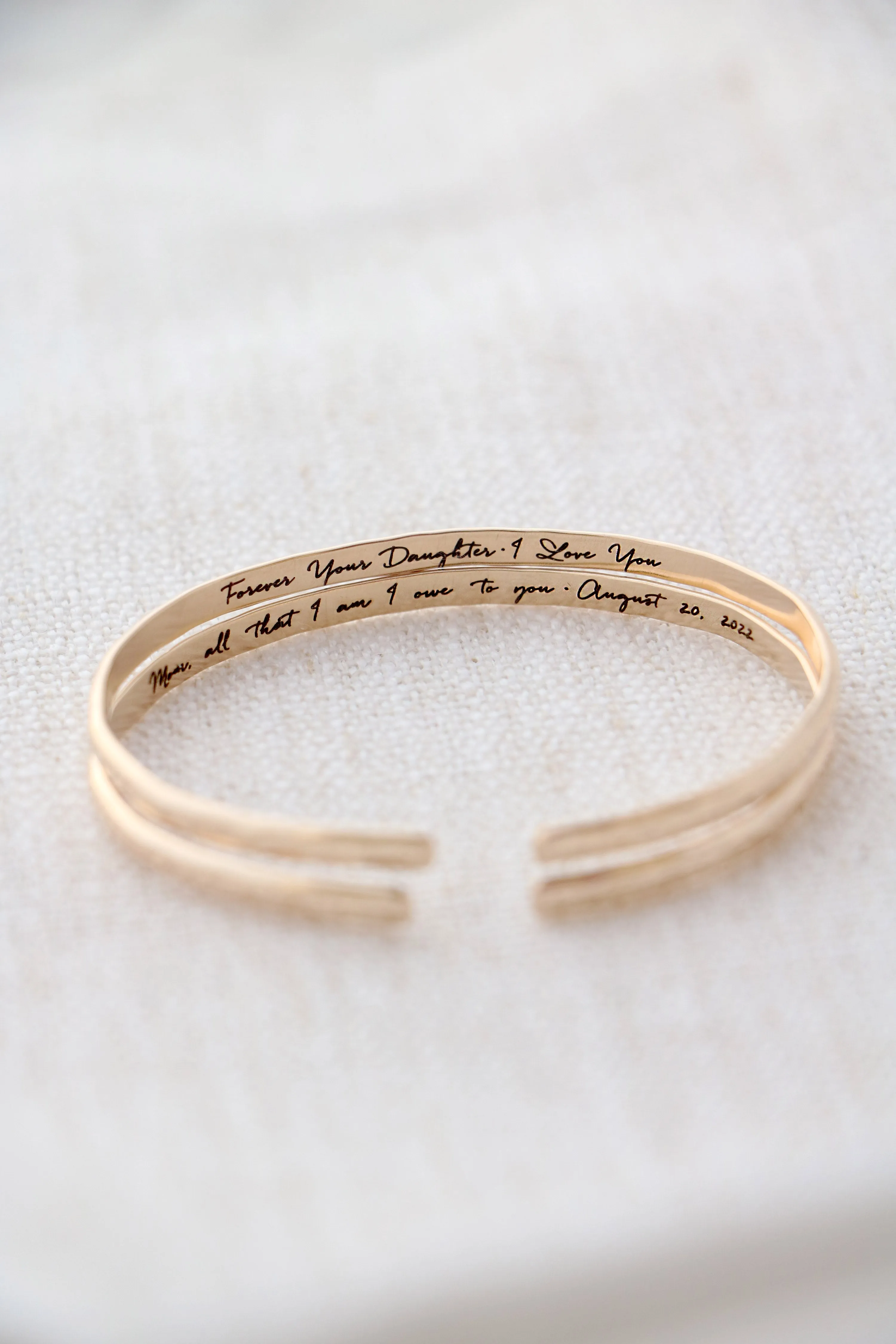 your story cuff { gold   silver }