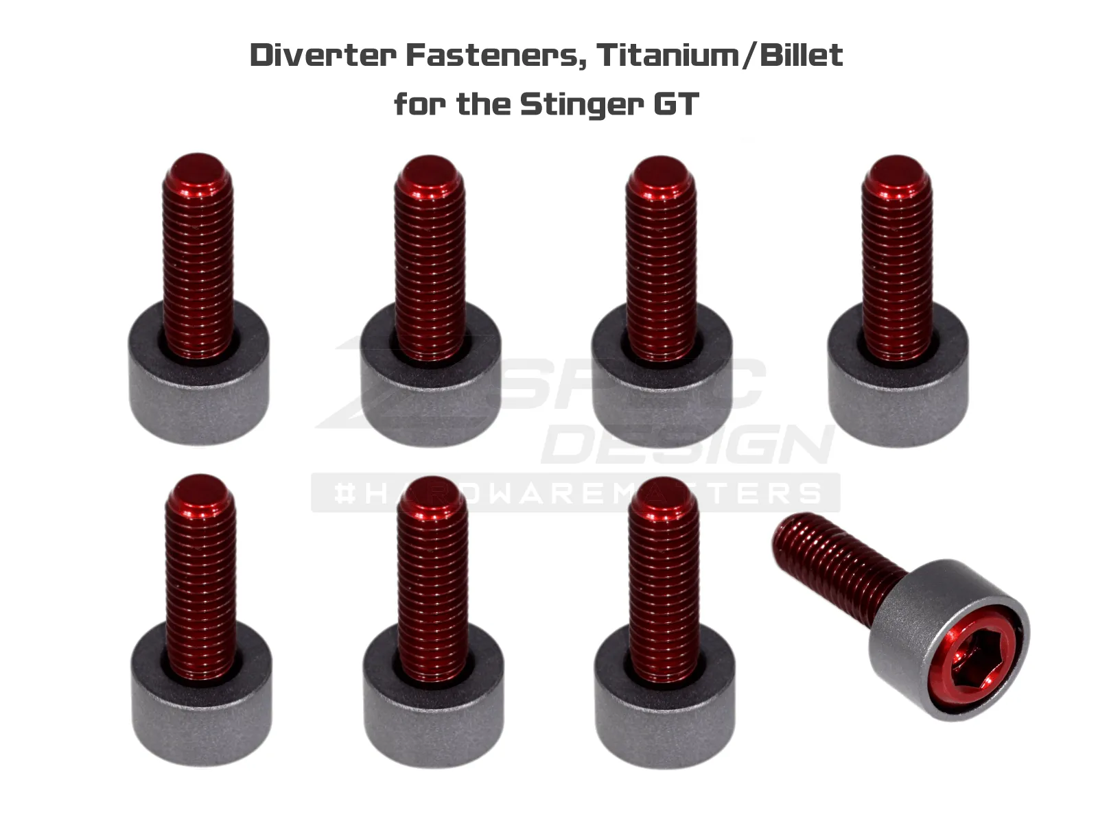 ZSPEC Diverter Valves Fastener Kit for '18  Stinger GT, Titanium & Billet